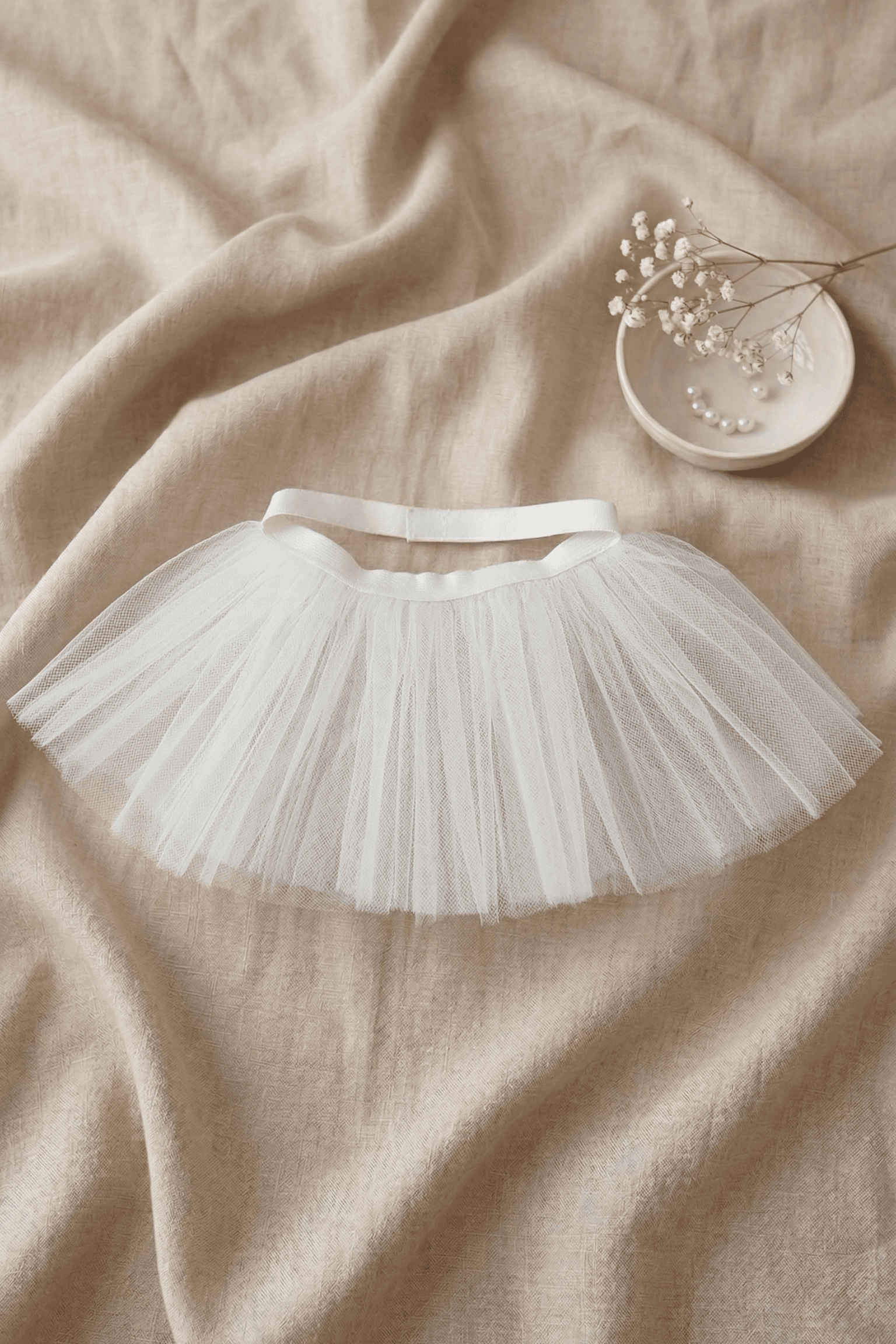 Beyaz Tüllü Evcil Hayvan Eteği - Görsel 2