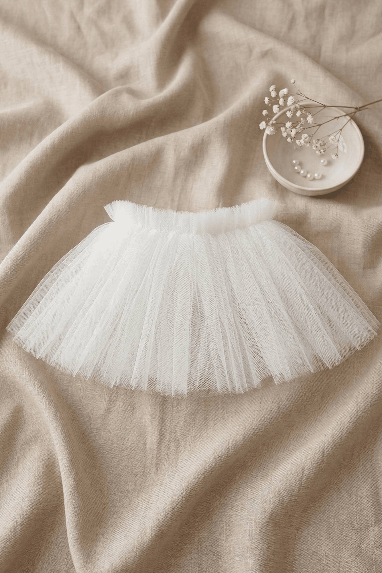 Beyaz Tüllü Evcil Hayvan Eteği - Görsel 1