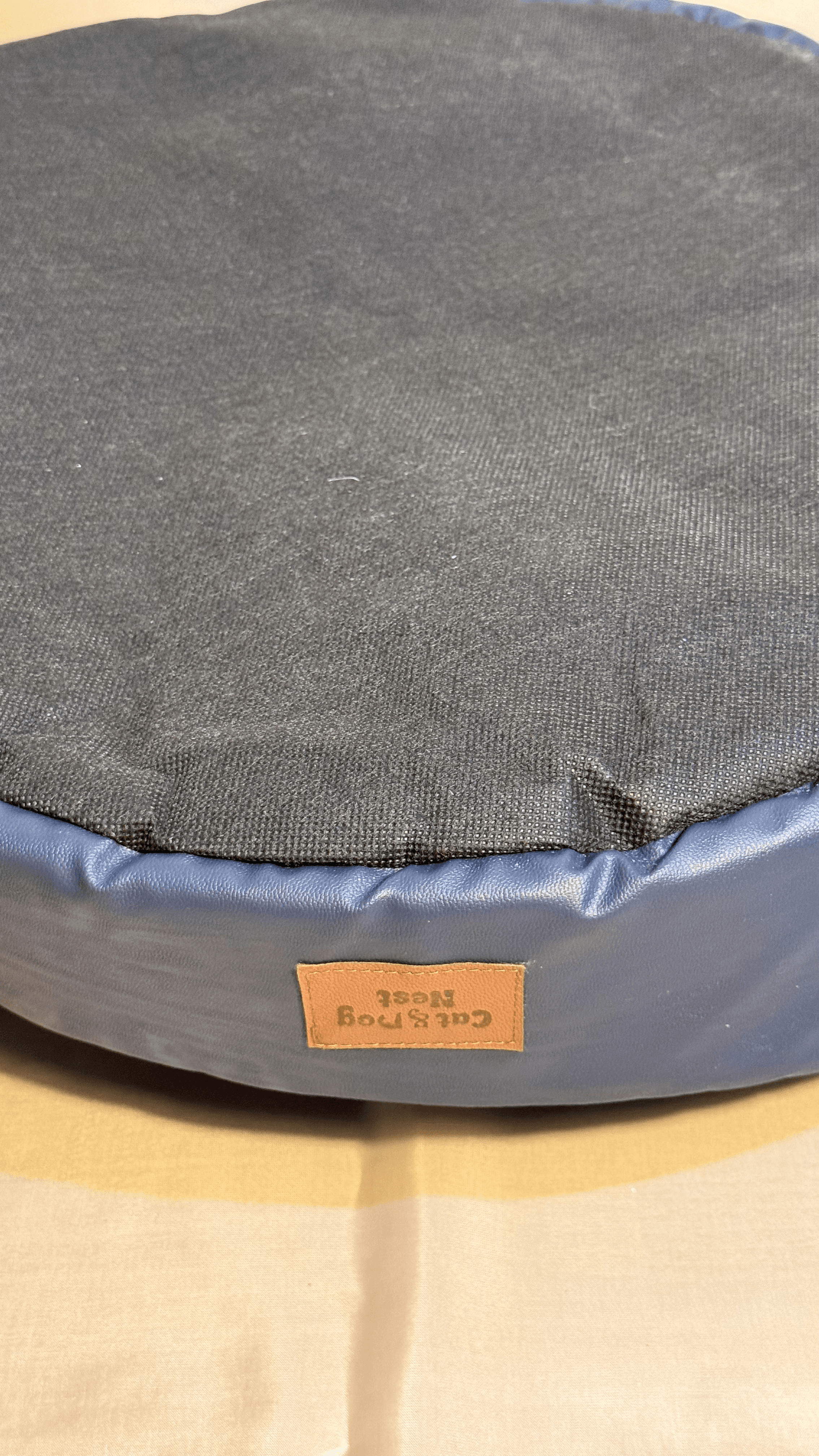 Lacivert Deri Yatak - Görsel 3