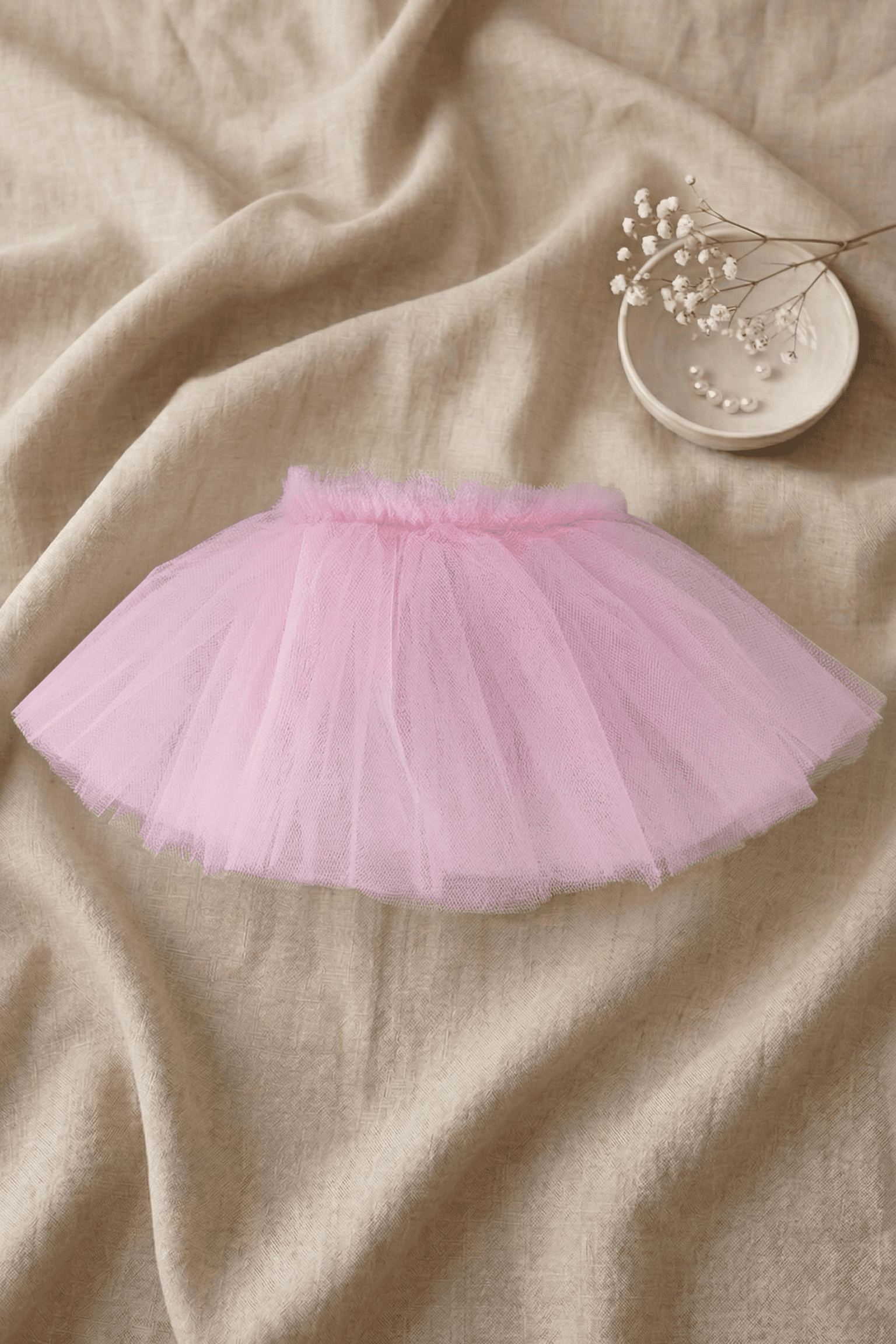 Pembe Tüllü Evcil Hayvan Eteği - Görsel 1