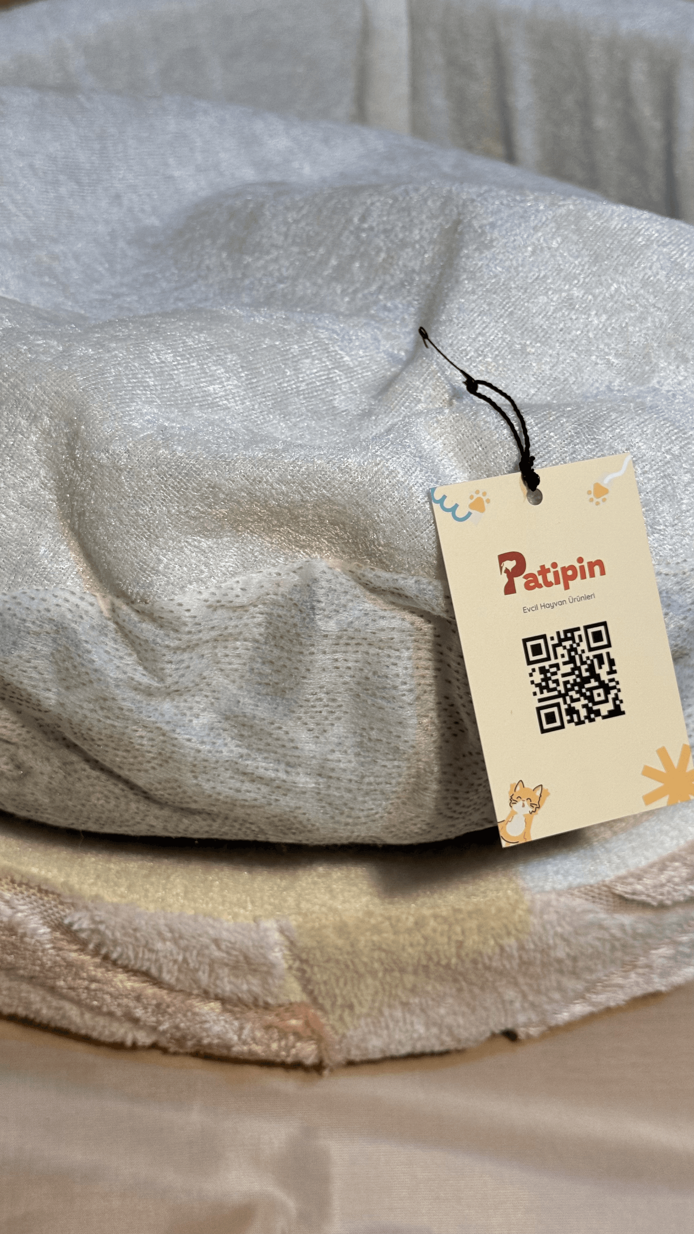 Pembe Desenli Peluş Yatak - Görsel 2