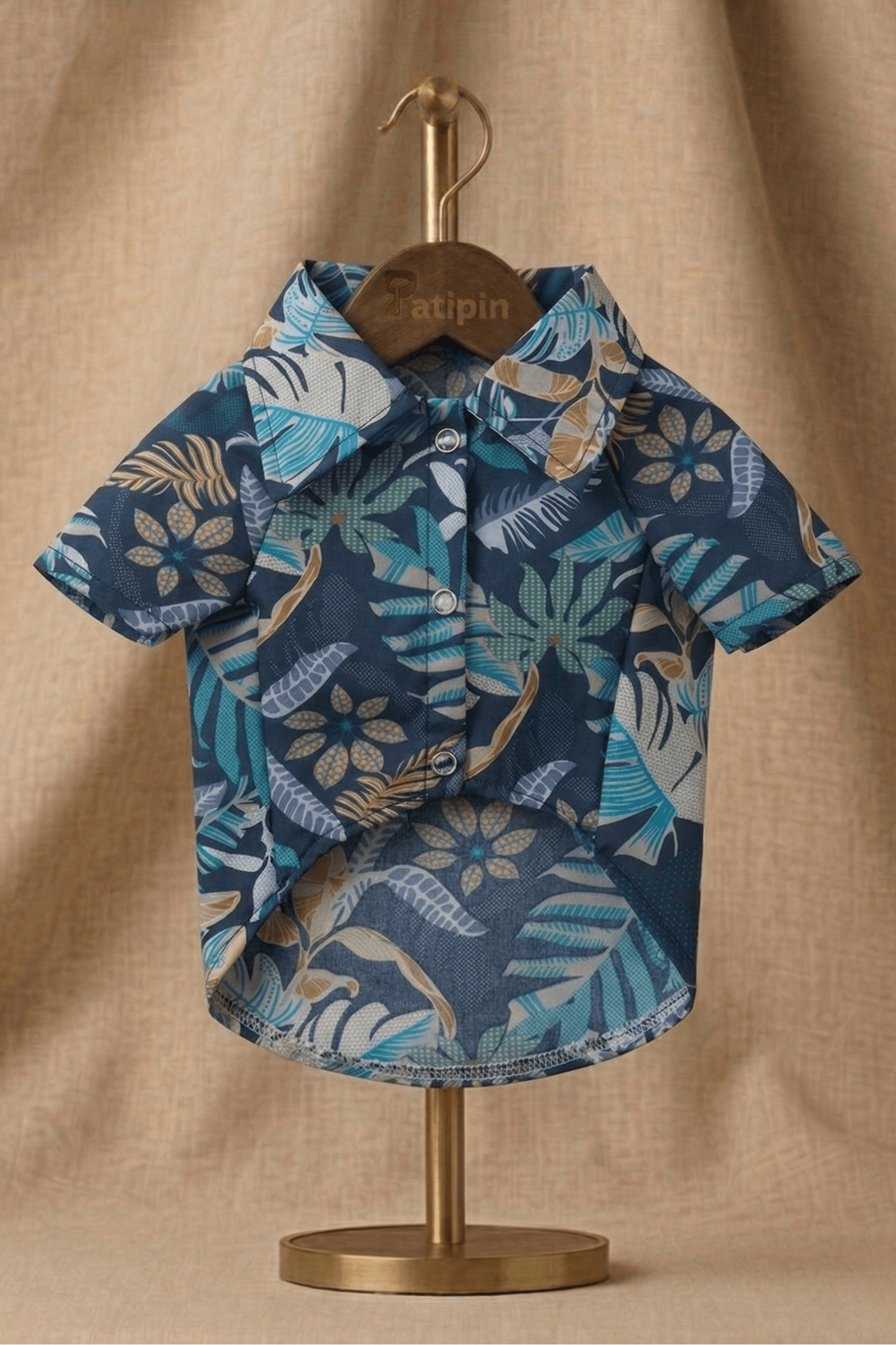 Turkuaz Desenli Evcil Hayvan Kıyafeti - Görsel 1